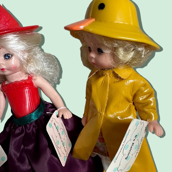 Set Of Four Madame Alexander Small 5” Dolls Dorothy Wicked Witch Baseball Rain - Picture 5 of 7